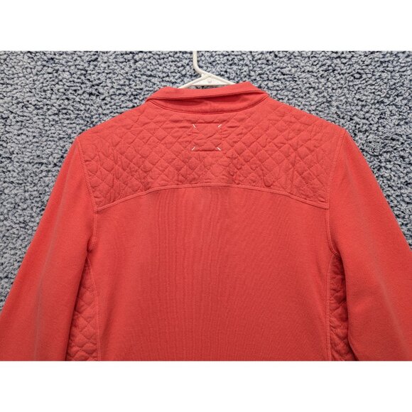 Tommy Bahama Aruba Linen Hybrid Sweater Jacket Womens M Preppy Golf Salmon Pink - Picture 8 of 13